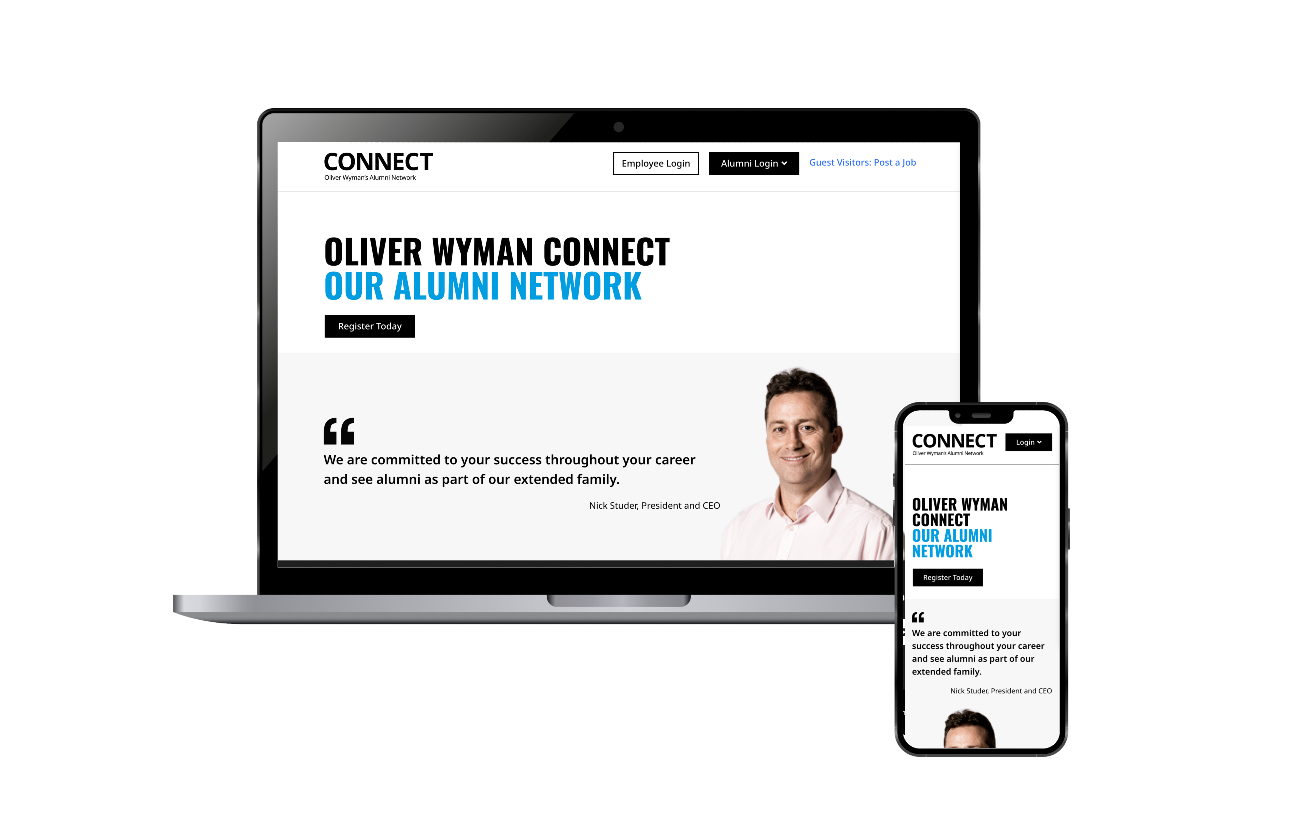Alumni Network homepage