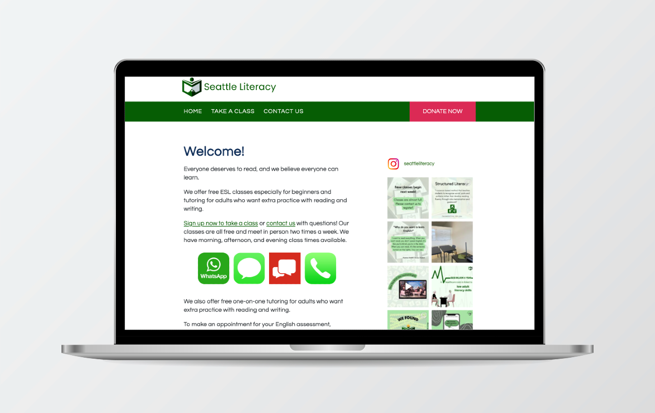 Seattle Literacy site enhancements
